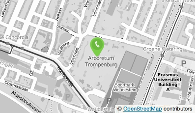 Bekijk kaart van Trompenburg Tuinen & Arboretum in Rotterdam