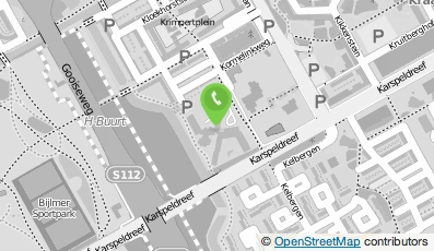 Bekijk kaart van Glazenwasserij Saffraan in Amsterdam