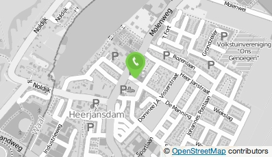 Bekijk kaart van Fysiotherapie Cabaret & van Oosten in Heerjansdam