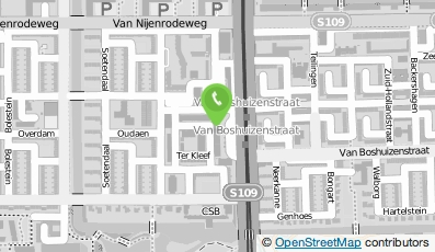 Bekijk kaart van De Coöperatieve Amsterdamse Boekhandel UA in Amsterdam