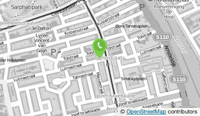 Bekijk kaart van BLOS Lutmastraat 181 in Amsterdam