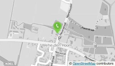 Bekijk kaart van Camperplaats Wehe-den Hoorn in Wehe-Den Hoorn