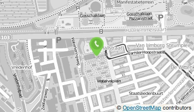 Bekijk kaart van Tandartsenpraktijk Westerpark in Amsterdam
