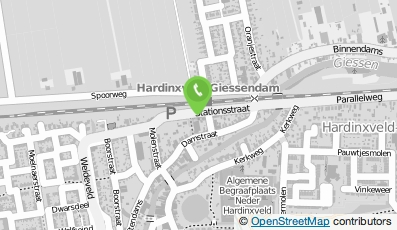 Bekijk kaart van Tankstation 't Spoor B.V. in Hardinxveld-Giessendam
