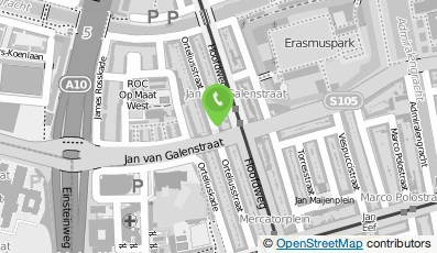 Bekijk kaart van Via Ortelius in Amsterdam