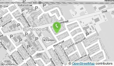 Bekijk kaart van ZUES in Buitenpost