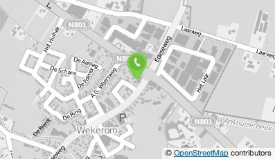 Bekijk kaart van Restaurant Derk B.V. in Wekerom