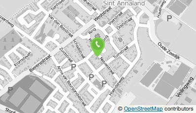 Bekijk kaart van B&B in de Nieuwstraat in Sint-Annaland