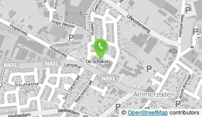 Bekijk kaart van Voorschool Dikkertje Dap - Kinderopvang 't Veldmuisje in Ammerzoden