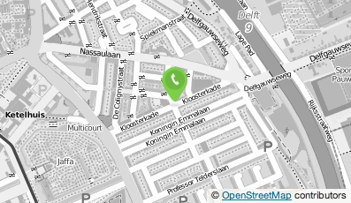Bekijk kaart van White room Paris in Delft