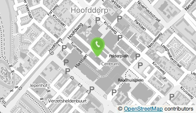 Bekijk kaart van HBC Cafe B.V. in Hoofddorp