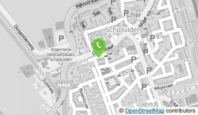Bekijk kaart van Hoefsmederij W.P. den Breejen in Schipluiden
