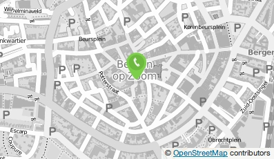 Bekijk kaart van Café Geen Flauw Idee B.V. in Bergen op Zoom
