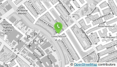 Bekijk kaart van Mea Fysio Oosterparkwijk Gerbrand Bakkerstraat in Groningen