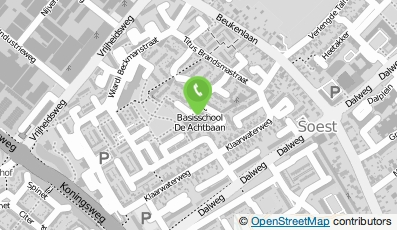 Bekijk kaart van Basisschool de Achtbaan in Soest